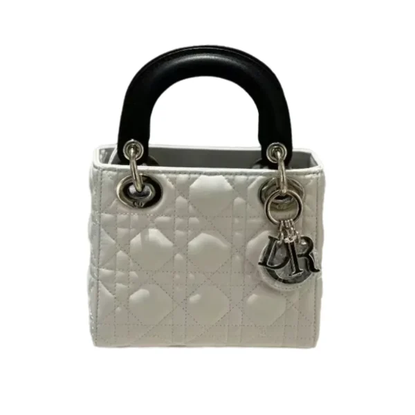 حقيبة بقياسين نسائية ليدي ديور بلاك أند وايت
