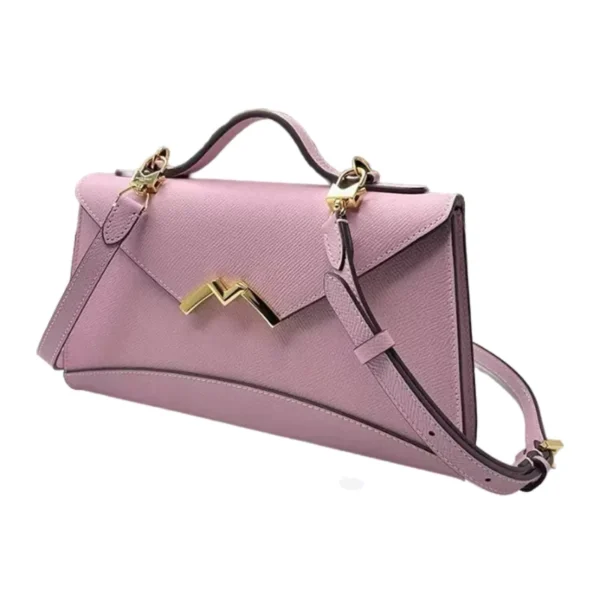 جزدان نسائي بقلاب من موينات لون زهري سوبر ماستر كواليتي