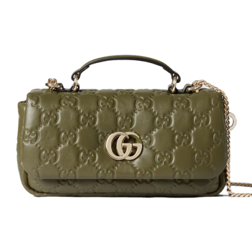 حقيبه قوتشي ميلانو GG للسيدات لون أخضر بمقبض علوي