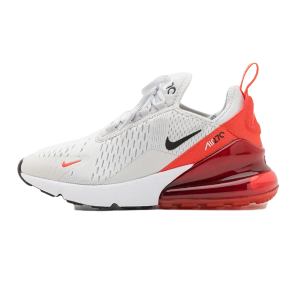 سبورت سنكر نايكي ايرماكس 270 للجنسين لون رمادي مع أحمر لامع