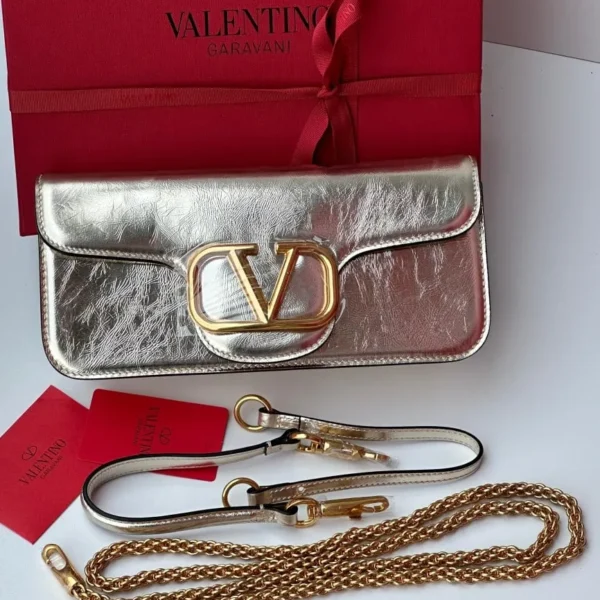 حقيبة فالنتينو جارافاني سيلفر 27 CM
