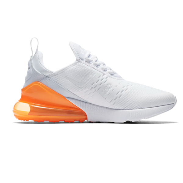 سنكر رياضي نايك ايرماكس 270 للجنسين لون أبيض بكعب اورنج مميز